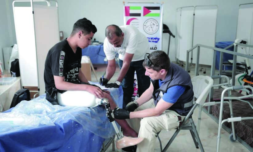 ഗസ്സയിൽ പരിക്കേറ്റവർക്ക് കൃത്രിമ കൈകാലുകൾ നൽകി യു.എ.ഇ ആശുപത്രി ഗസ്സയിൽ പരിക്കേറ്റവർക്ക് കൃത്രിമ കൈകാലുകൾ നൽകി യു.എ.ഇ ആശുപത്രി