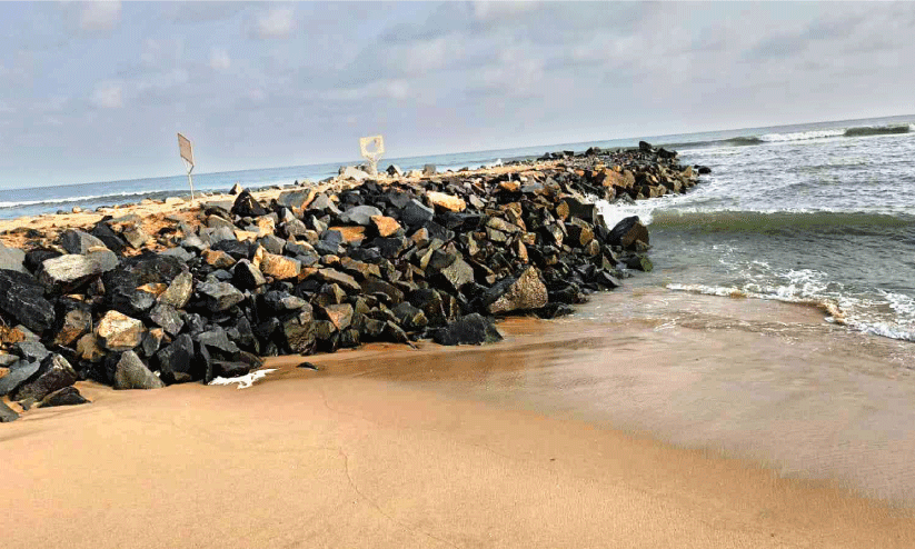 embankment construction in halfway