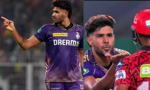 വീണ്ടും മോശം പെരുമാറ്റം; കൊൽക്കത്ത താരം ഹർഷിത് റാണക്ക് വിലക്കും പിഴയും