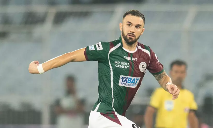 മോശം പെരുമാറ്റം; മോഹൻ ബഗാൻ സ്ട്രൈക്കർ സാദികുവിന് വിലക്ക് മോശം പെരുമാറ്റം; മോഹൻ ബഗാൻ സ്ട്രൈക്കർ സാദികുവിന് വിലക്ക്