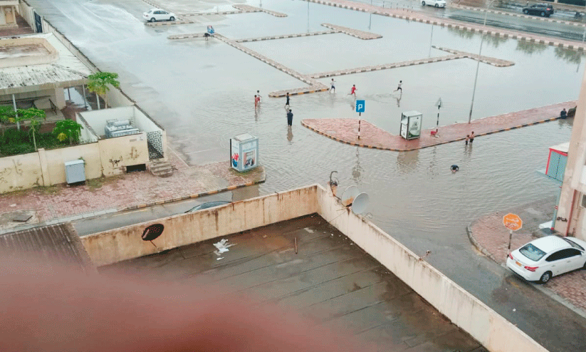 The rain continued The rain continued