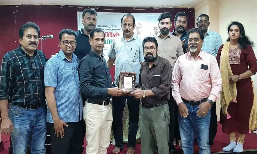 handed over the memento