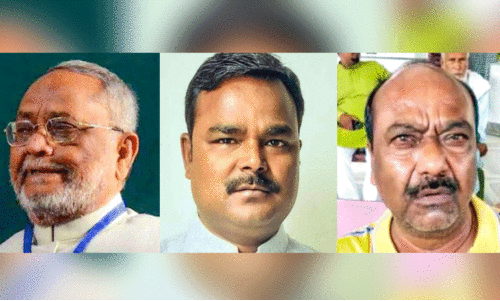 ‘സീ​മാ​ഞ്ച​ലി​ന്റെ ഗാ​ന്ധി’ ത​സ്‍ലി​മു​ദ്ദീ​ൻ, ഇ​ള​യ മ​ക​ൻ ഷാ​ന​വാ​സ് ആ​ലം,  മൂ​ത്ത​മ​ക​ൻ സ​ർ​ഫ​റാ​സ് ആ​ലം