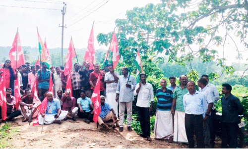 protest against driving test isuue
