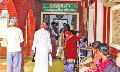 patients at ponnai taluk hospital