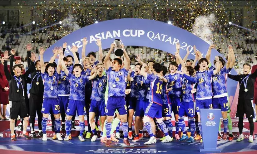Under 23 Asian Cup winners japan team