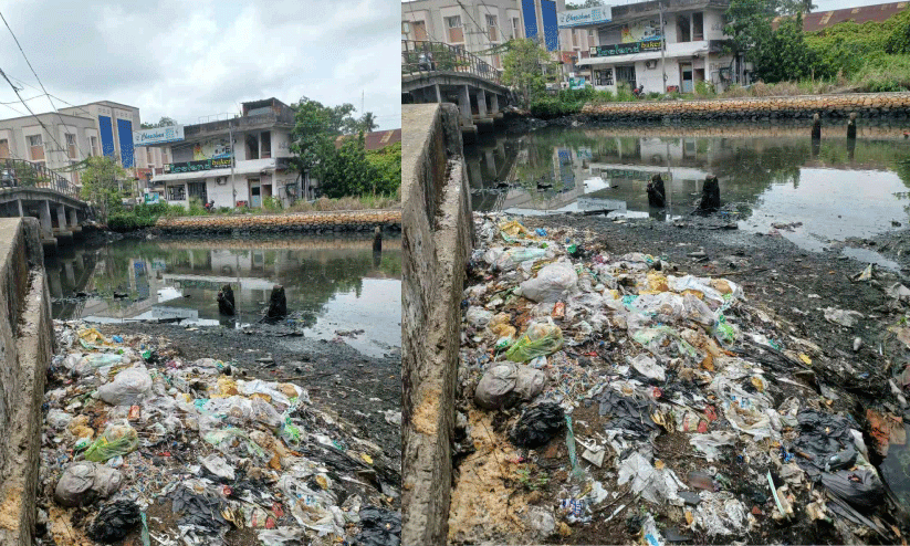 Karippuzhathodu as a sewage channel