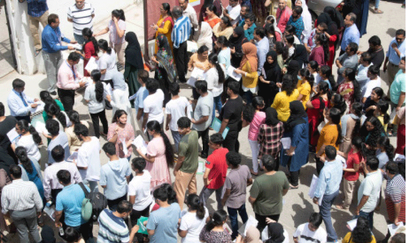 NEET today; Around 300 students are writing the exam.