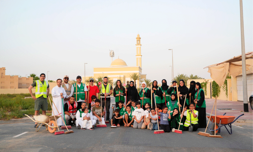 More than 200 people participated in the cleaning in Al Barsha