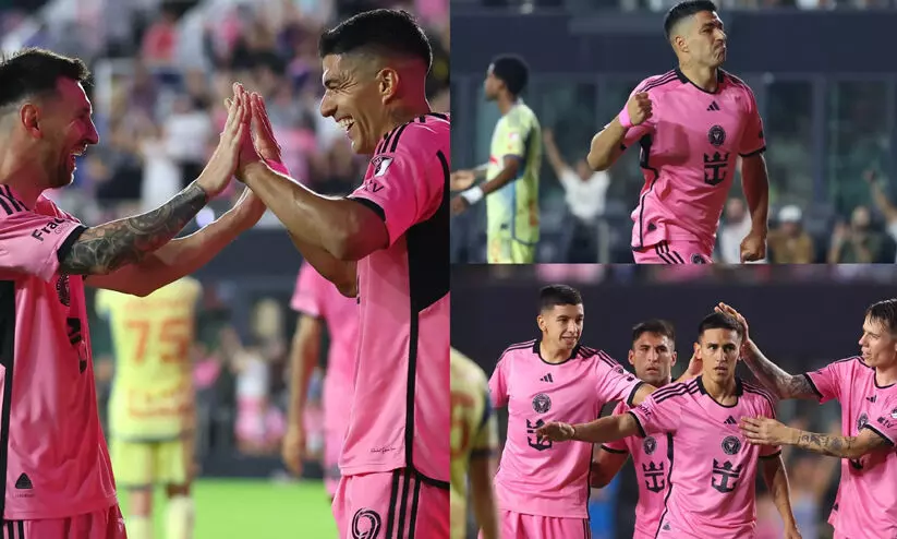 ഒരു ഗോളും അഞ്ചു അസിസ്റ്റുമായി മെസ്സി; സുവാരസിന് ഹാട്രിക്; റെഡ് ബുൾസിനെ കശക്കിയെറിഞ്ഞ് മയാമി