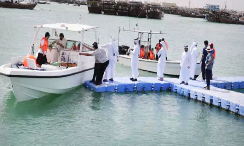 Inspection of boat Inspection of boat