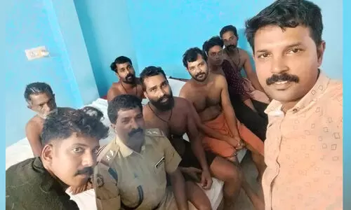 Trespassing at home Police nabbed a six-member gang