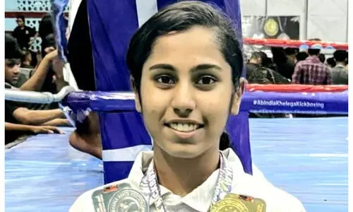 കിക്ക് ബോക്സിങ്: നിദ ഫാത്തിമക്ക് ഇരട്ട മെഡൽ നേട്ടം