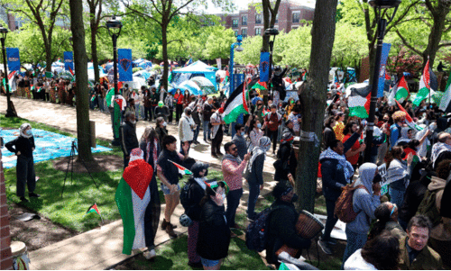 students protest at chickago university