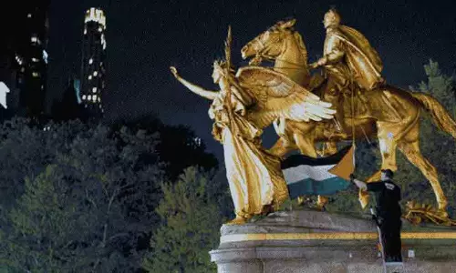 Palestinian supporters