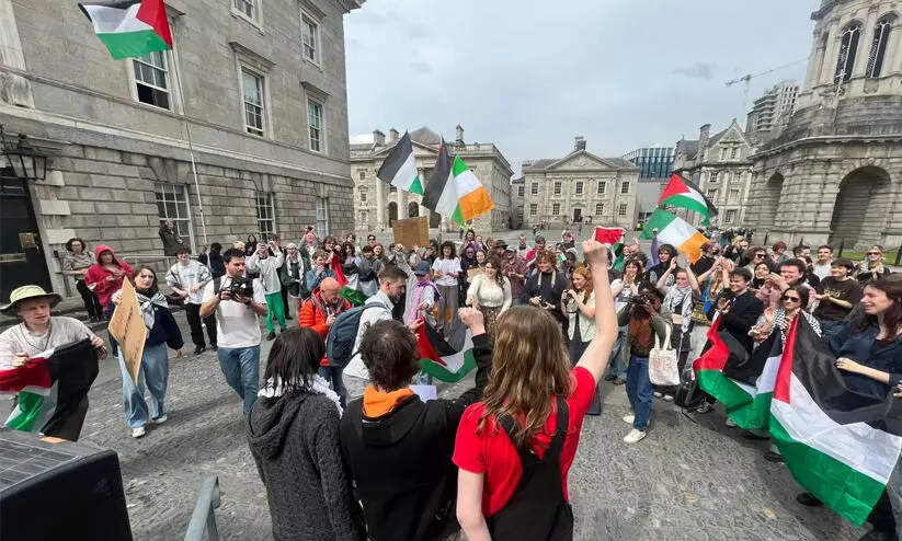 ഇസ്രായേൽ വിരുദ്ധ വിദ്യാർഥി സമരം വിജയം കണ്ടു; ട്രിനിറ്റി കോളജ് ഇസ്രായേൽ കമ്പനികളുമായുള്ള ബന്ധം വിച്ഛേദിക്കും