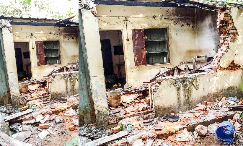 Wild elephant attack at Kaladi Plantation