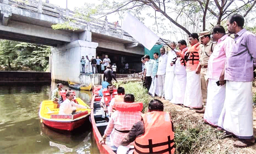 Environmental organizations launched surveillance boats to prevent pollution in Periyar
