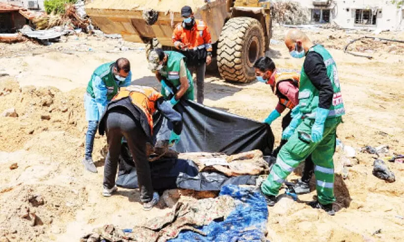 mass grave, Al Shifa Hospital