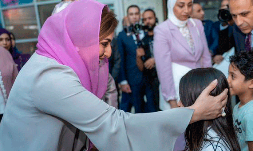 First Lady in Oman Visits Childrens Cancer Hospital in Egypt