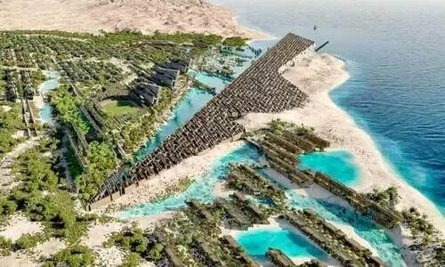 Model of luxury beach residence coming up in Neom