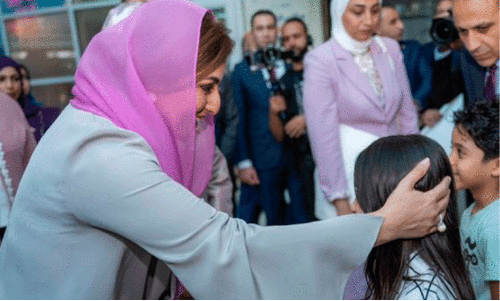 First Lady in Oman Visits Childrens Cancer Hospital in Egypt