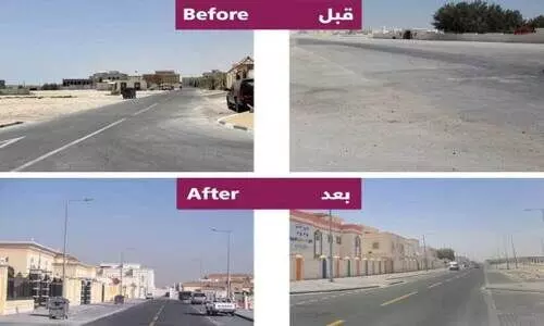 Ashgal construction before and after