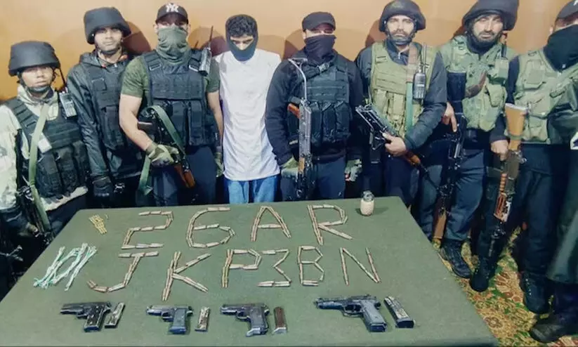 Terrorist aide arrested in Jammu and Kashmir Terrorist aide arrested in Jammu and Kashmir