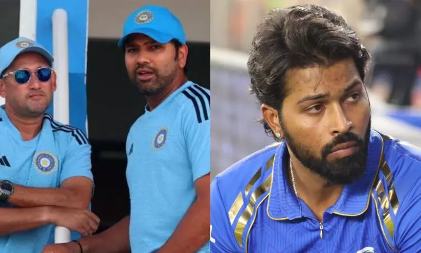 ഹാർദിക്കിനെ ട്വന്‍റി20 സ്ക്വാഡിൽ ഉൾപ്പെടുത്തുന്നതിനെ എതിർത്ത് രോഹിത്തും അഗാർക്കറും; സമ്മർദത്തിന് വഴങ്ങിയെന്നും റിപ്പോർട്ട്