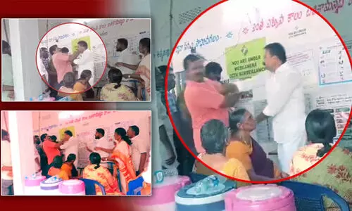 YSRCP candidate attacks a voter