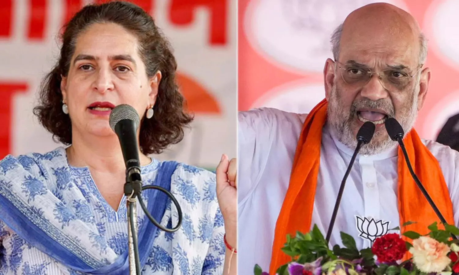 Priyanka Gandhi, Amit Shah