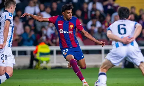 ഗോളടിച്ച് ലമീൻ യമാലും റഫീഞ്ഞയും; ജയിച്ചുകയറി ബാഴ്സലോണ