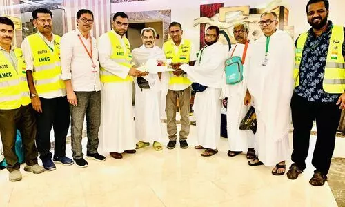 കേരളത്തിൽ നിന്നുള്ള ഈ വർഷത്തെ ആദ്യ മലയാളി ഹജ്ജ് സംഘത്തിന് മക്കയിൽ ഊഷ്മള സ്വീകരണം