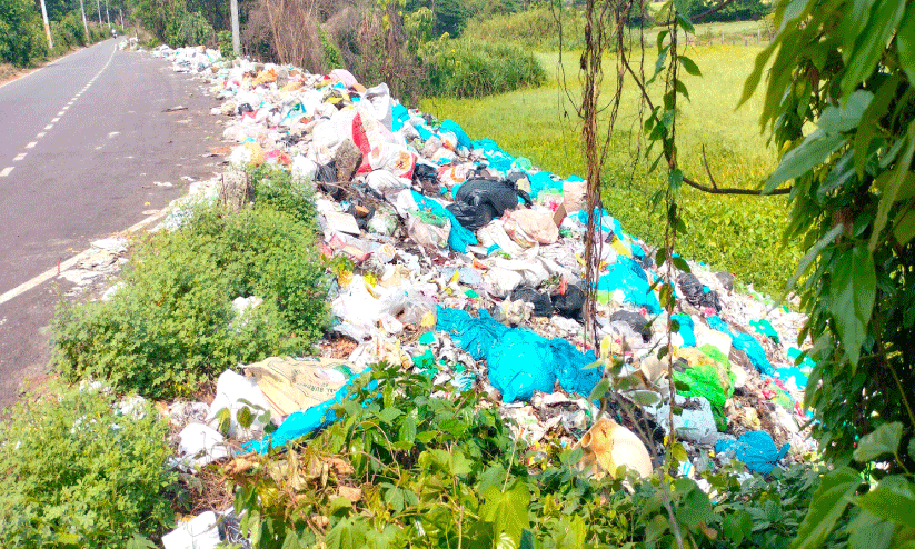 കളമശ്ശേരിയിലെ റോഡരികുകളിൽ മാലിന്യം നിറഞ്ഞു കളമശ്ശേരിയിലെ റോഡരികുകളിൽ മാലിന്യം നിറഞ്ഞു