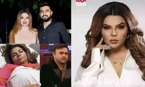 രാഖി സാവന്തിന് ട്യൂമറാണെന്ന് മുൻ ഭർത്താവ്; ജയിൽ ശിക്ഷ ഒഴിവാക്കാനുള്ള തട്ടിപ്പാണെന്ന് രണ്ടാം ഭർത്താവ്