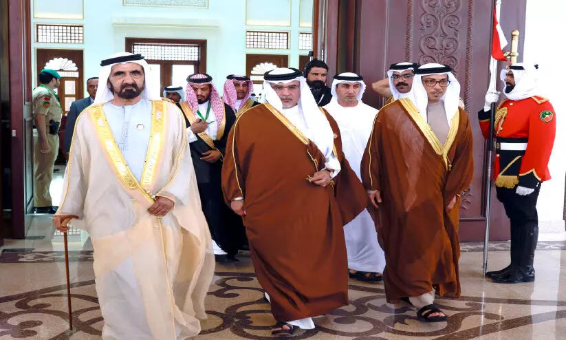 അ​റ​ബ്​ ലീ​ഗ്​ ഉ​ച്ച​കോ​ടി​യി​ൽ പ​​ങ്കെ​ടു​ത്ത്​ ശൈ​ഖ്​ മു​ഹ​മ്മ​ദ്​