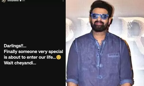 Finally someone very special: Prabhas announces his wedding?