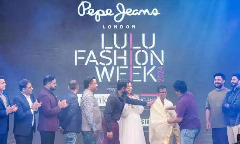 Actor Indrans honored at Lulu Fashion Week