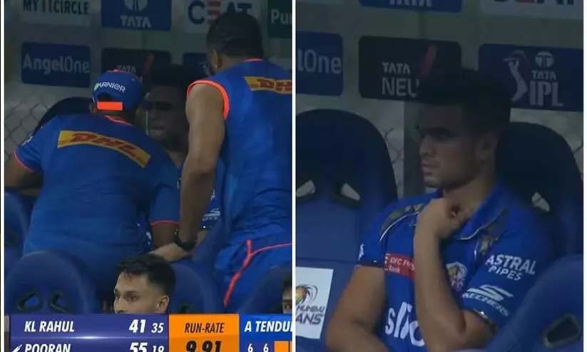 അർജുൻ ടെണ്ടുൽകർ അടി കൊണ്ട് ഓടിയതാണോ?