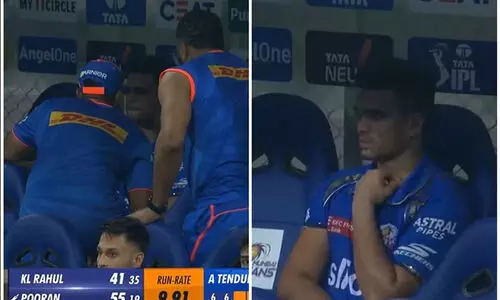 അർജുൻ ടെണ്ടുൽകർ അടി കൊണ്ട് ഓടിയതാണോ?