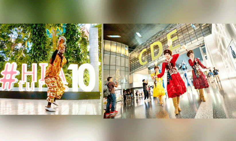 Birthday celebration on Hamad airport