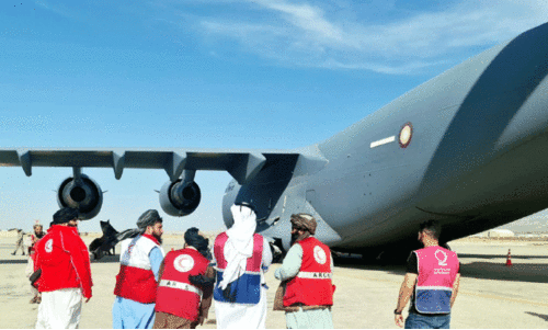 Qatar charity plane