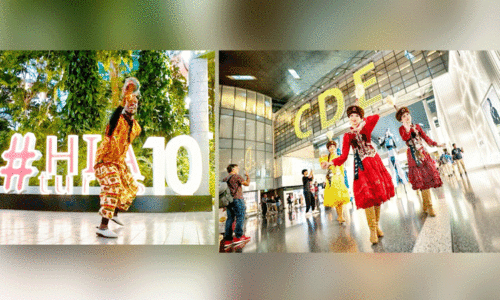 Birthday celebration on Hamad airport