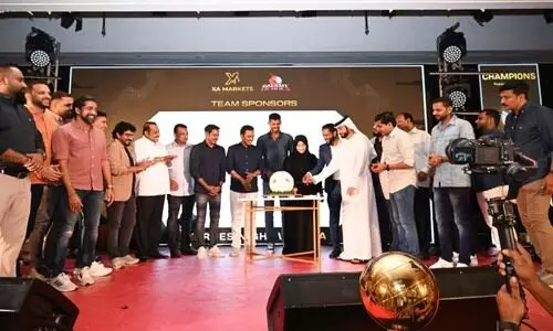 പ്രൈം ​വോ​ളി ലീ​ഗ്: വി​ജ​യം ആ​ഘോ​ഷി​ച്ചു