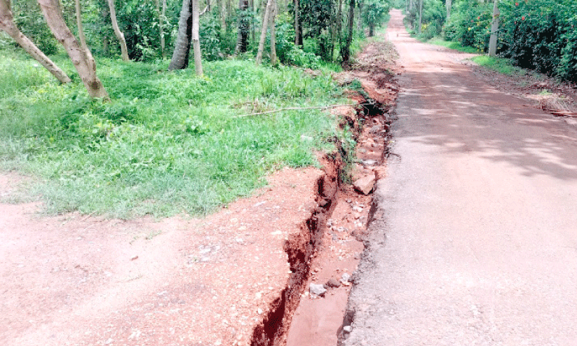 The rain washed away the roads. The rain washed away the roads.