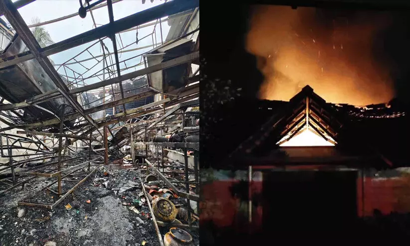 ഹരിപ്പാട് കരുവാറ്റയിൽ വൻ തീപിടിത്തം; അഗ്രികൾച്ചർ സൂപ്പർമാർക്കറ്റ് കത്തി നശിച്ചു