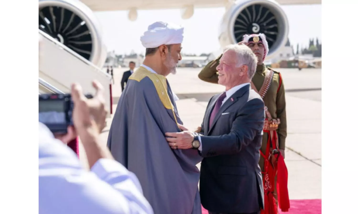 സു​ൽ​ത്താ​ന്​ ജോ​ർ​ഡ​നി​ൽ ഉ​ജ്ജ്വ​ല വ​ര​വേ​ൽ​പ്പ്​