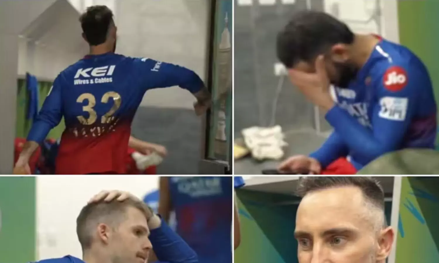 വിഷണ്ണനായി കോഹ്ലി, വാതിലിൽ ഇടിച്ച് മാക്‌സ്‌വെല്‍; എലിമിനേറ്ററിൽ പുറത്തായതിനു പിന്നാലെ ശോകമൂകമായി ആർ.സി.ബി ഡ്രസ്സിങ് റൂം