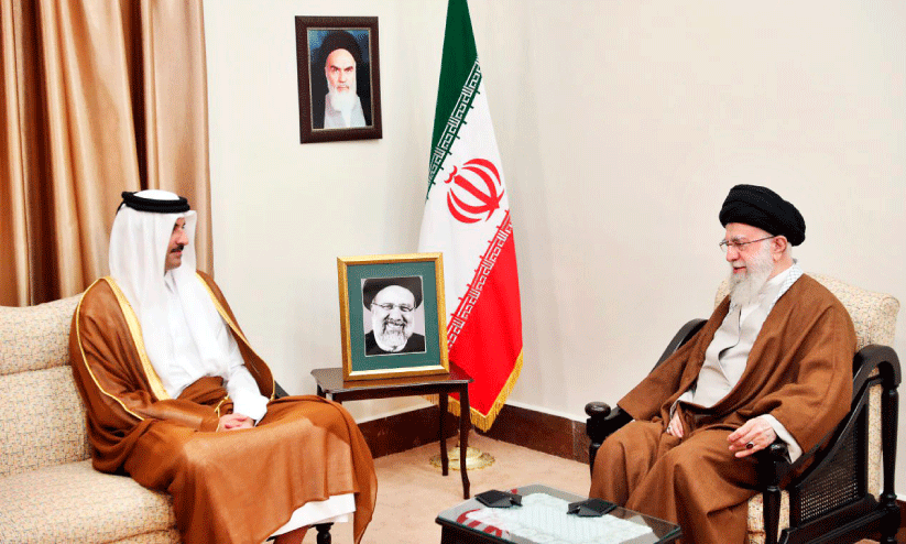 Emir in Tehran with Iranian consolation Emir in Tehran with Iranian consolation