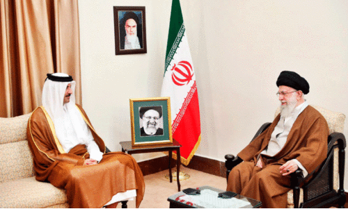 Emir in Tehran with Iranian consolation Emir in Tehran with Iranian consolation